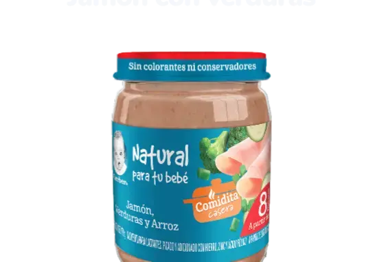 Jamón con verduras