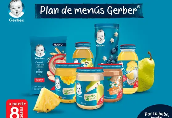 Menús con productos Gerber Etapa 3