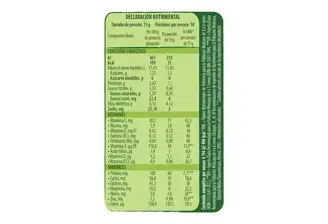 NESTUM Arroz Tabla Nutricional