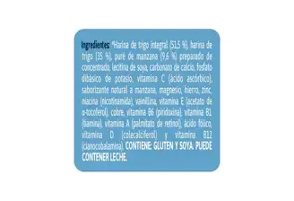 Cereal Gerber Trigo Integral Y Manzana Ingredientes