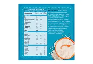 Cereal Arroz Gerber Tabla Nutricional