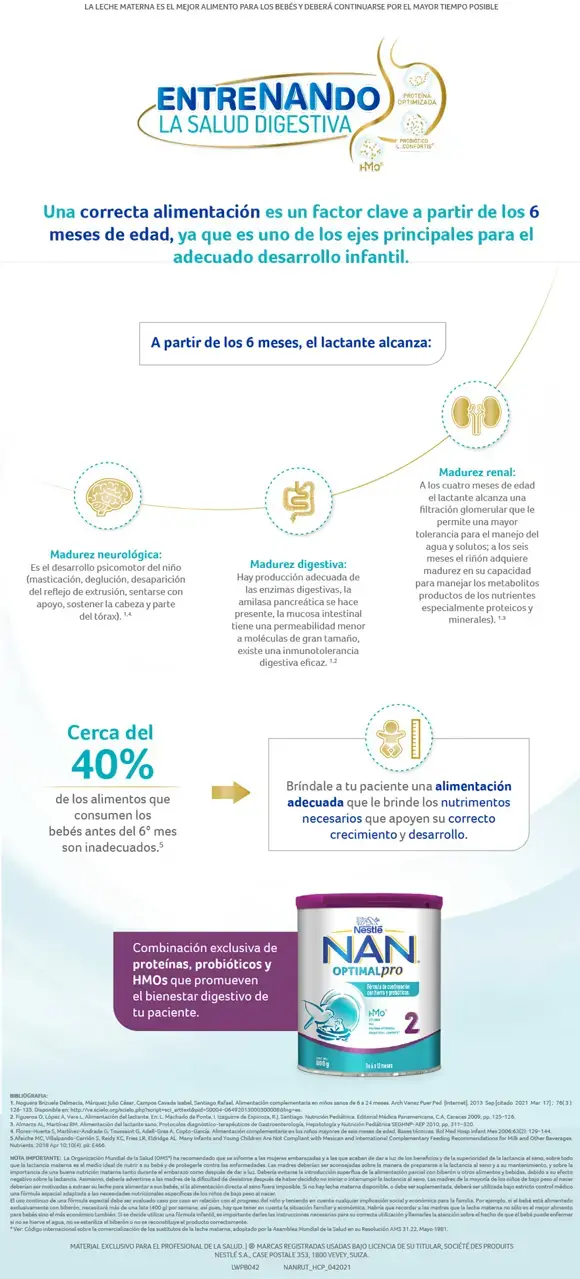 Alimentación adecuada a los 6 meses. Alimentación adecuada a los 6 meses.